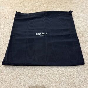 Celine Black Fabric Pouch